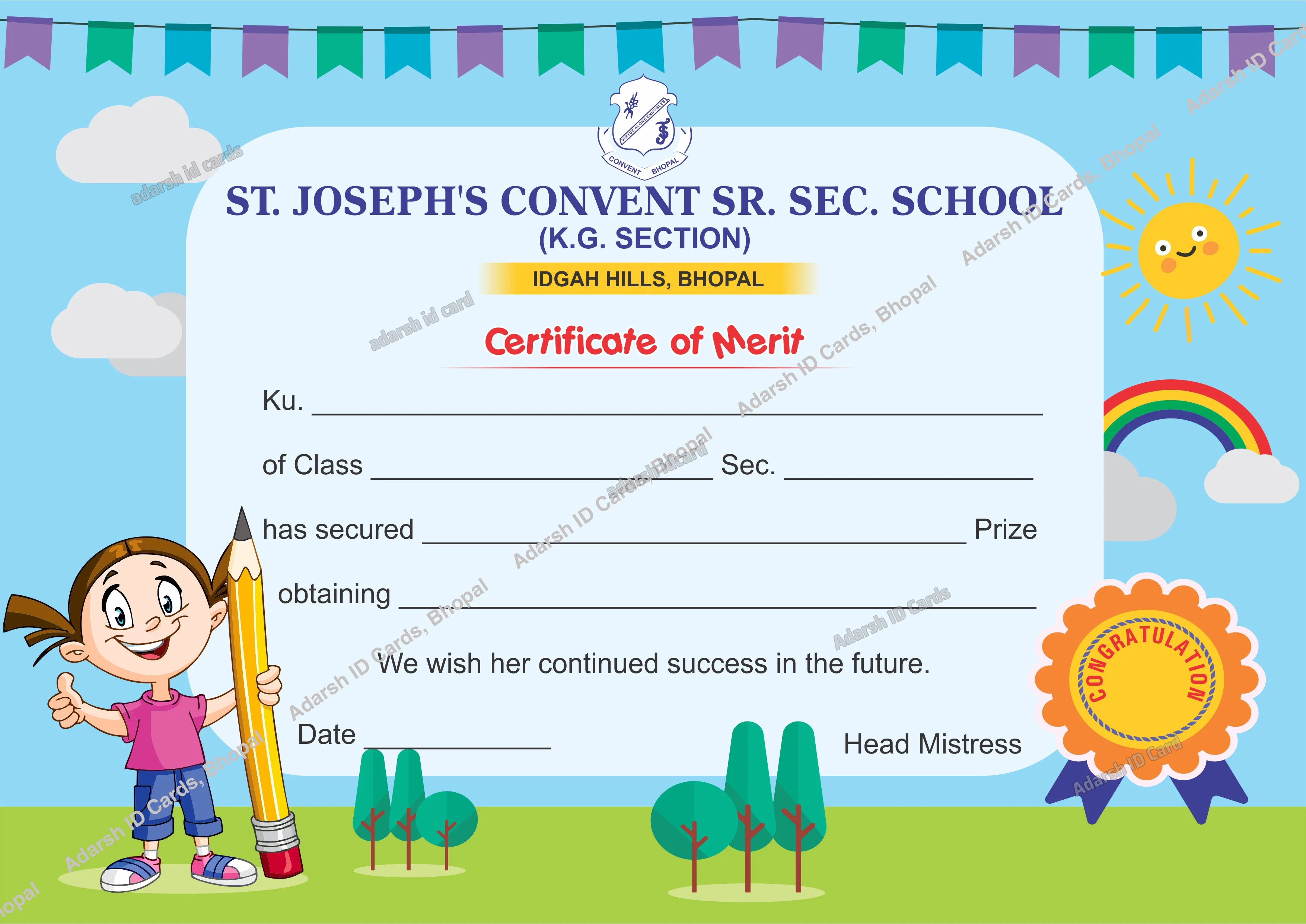 Certificates DCBC67 - Certificates Printing Services Bhopal Madhya Pradesh