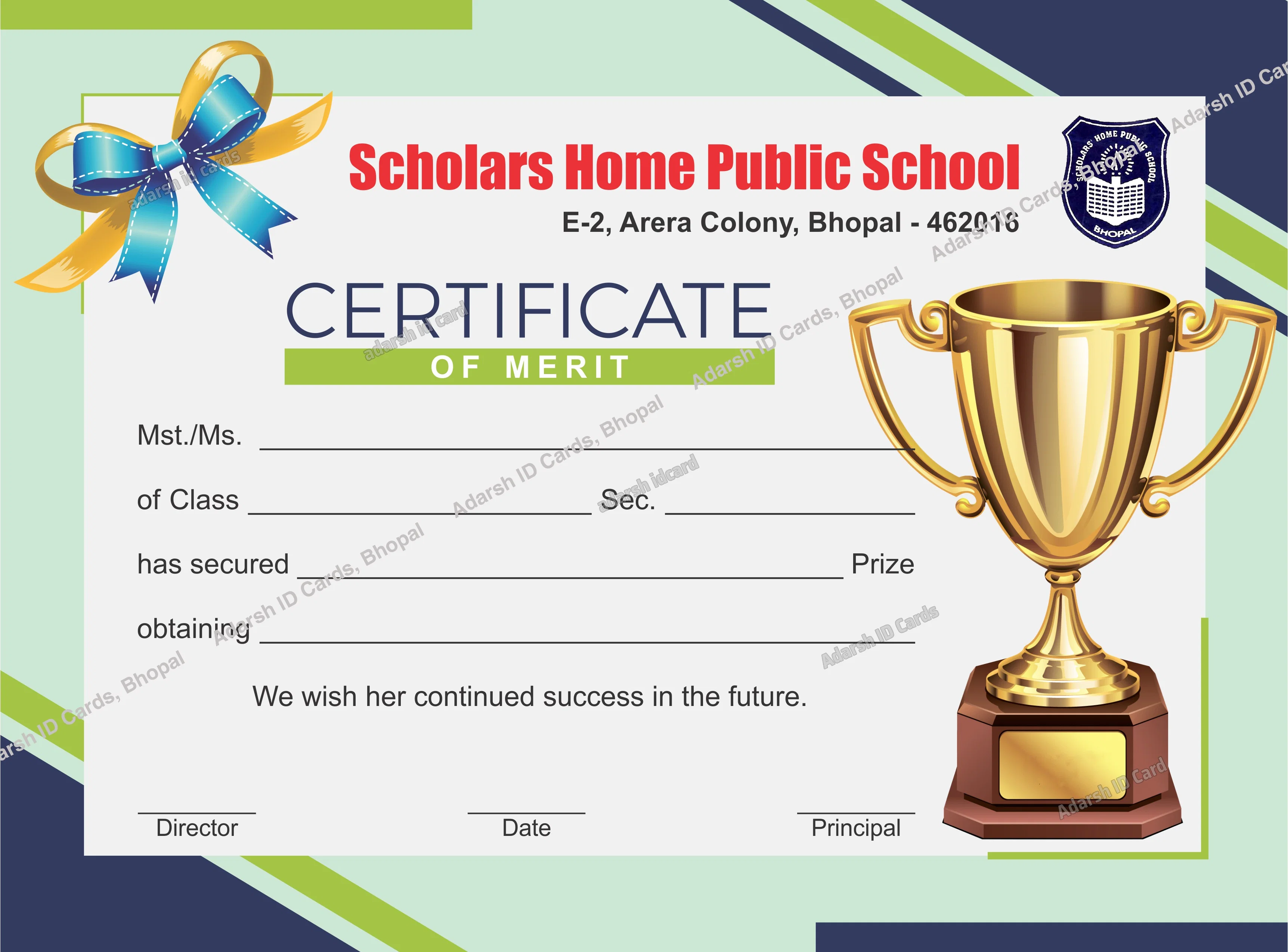 Certificates 12FC1E - Certificates Printing Services Bhopal Madhya Pradesh