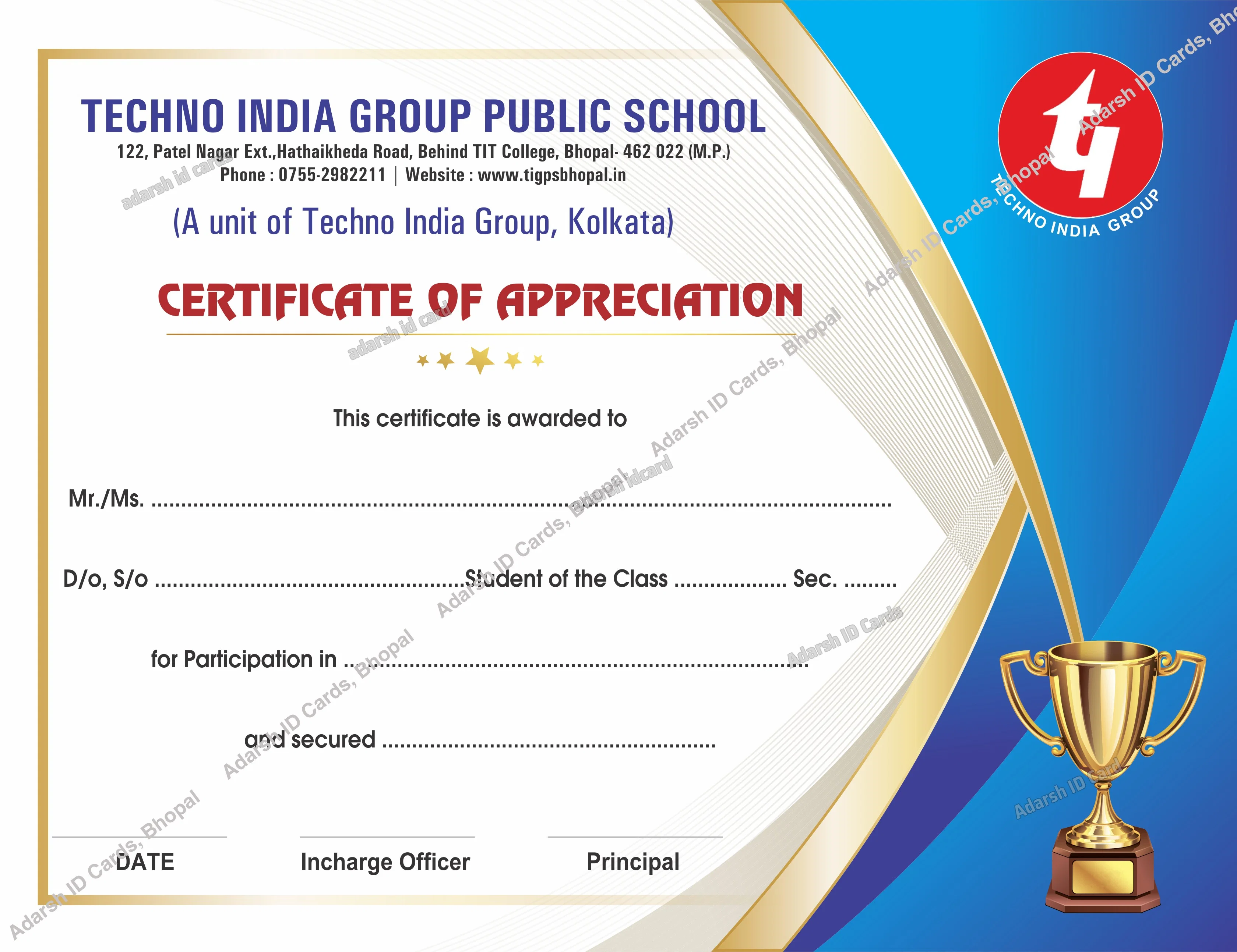 Certificates 03BA25 - Certificates Printing Services Bhopal Madhya Pradesh