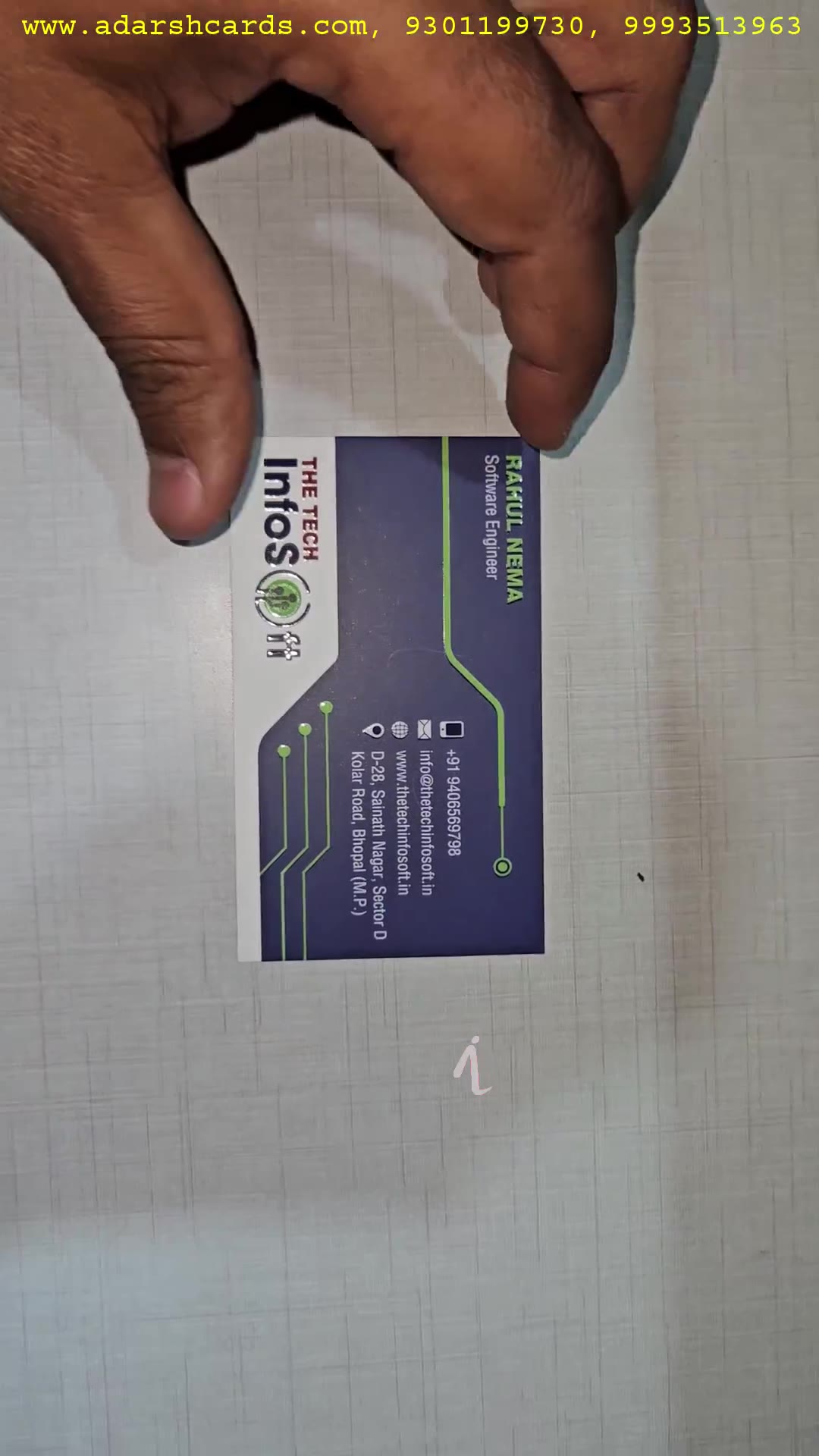 Visiting Cards B35B57 showcase - Adarsh ID Cards Bhopal
