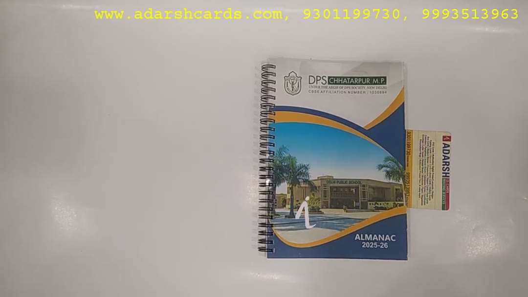 Student Diaries 8BAF53 showcase - Adarsh ID Cards Bhopal
